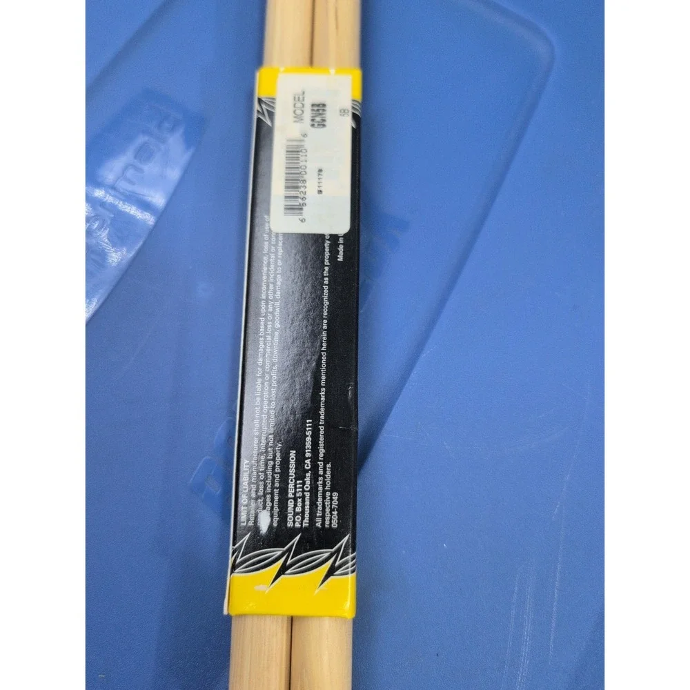 Sound Percussion Drum Sticks Wood Tip Drumsticks 1 Pair 5B